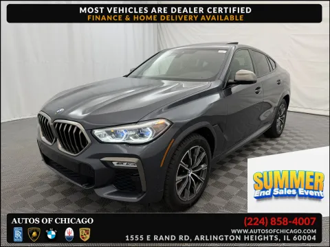 Gray 2021 BMW X6 M50i for sale in Arlington Heights, IL