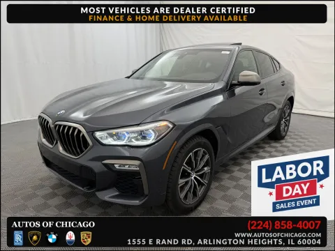 Gray 2021 BMW X6 M50i for sale in Arlington Heights, IL