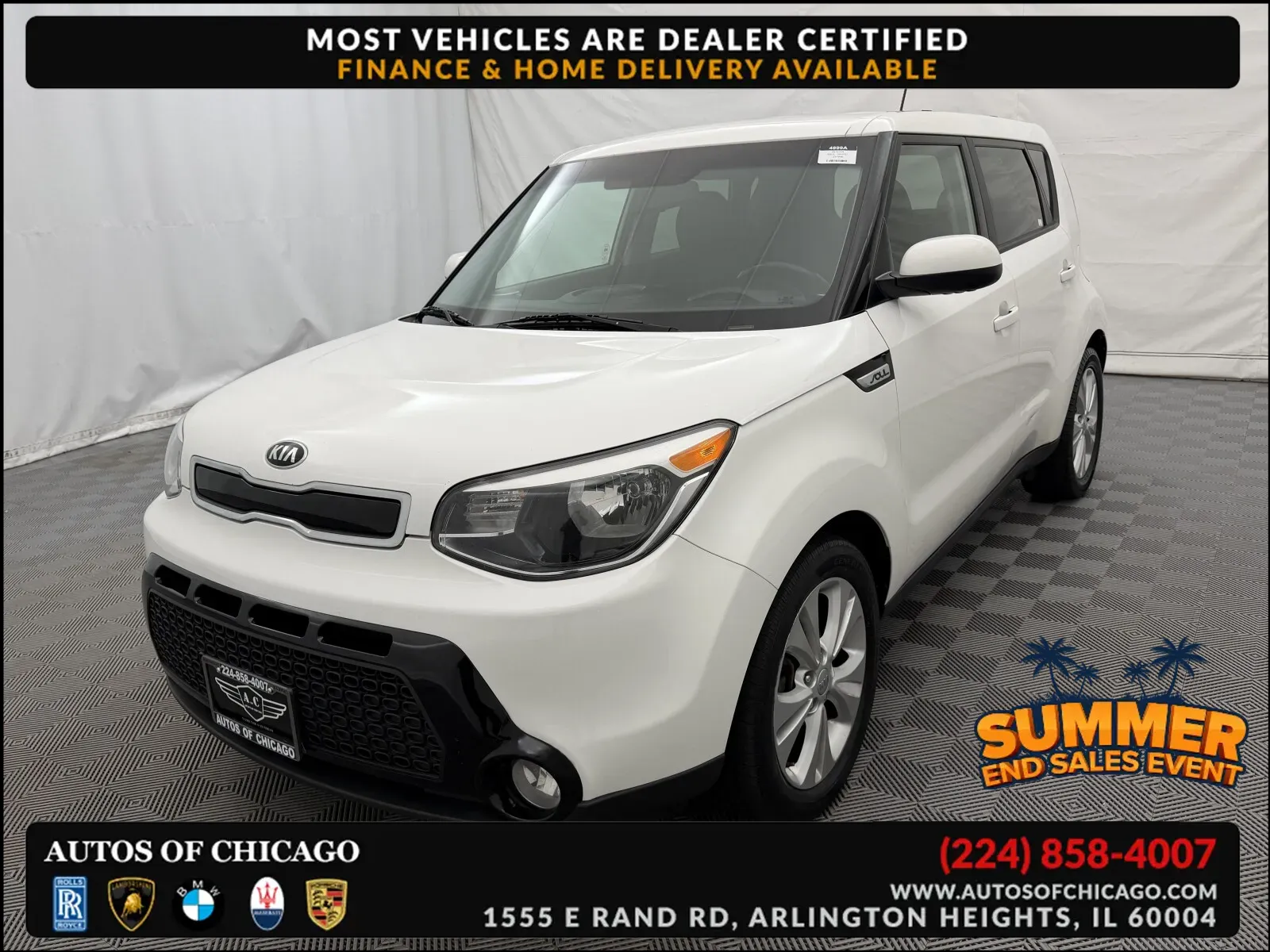 White 2016 Kia Soul + for sale in Arlington Heights, IL