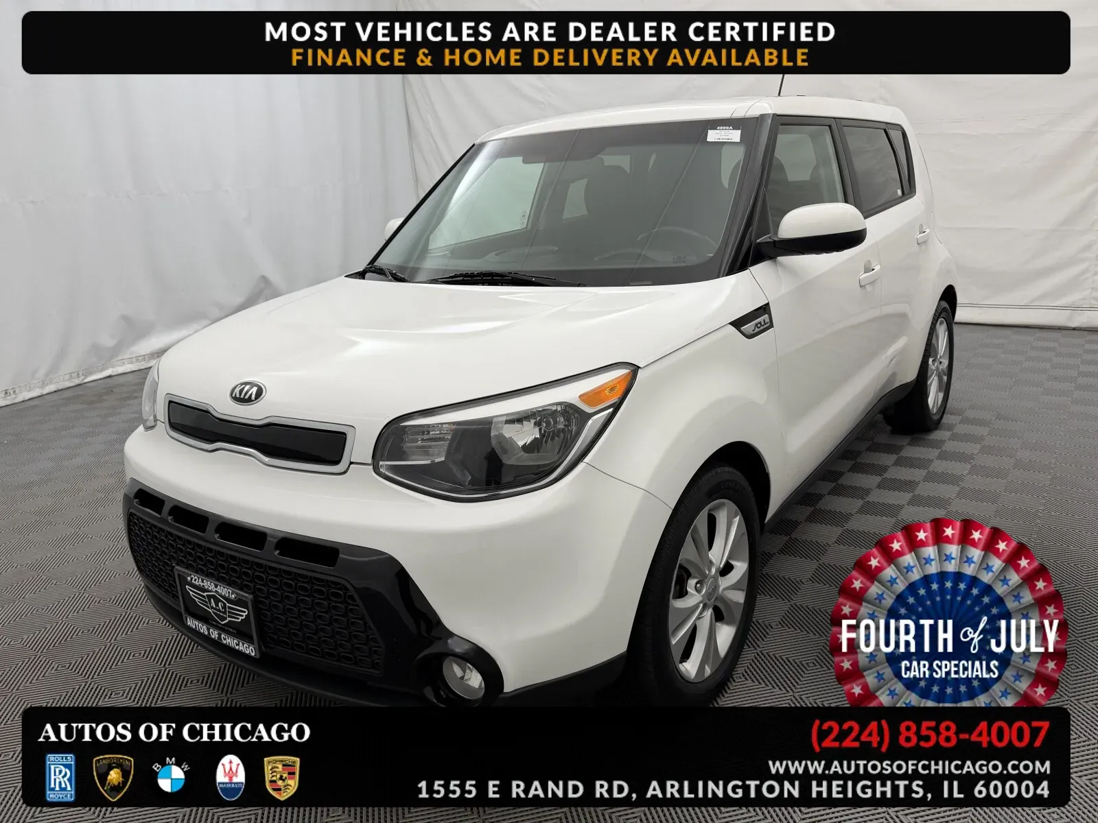 White 2016 Kia Soul + for sale in Arlington Heights, IL