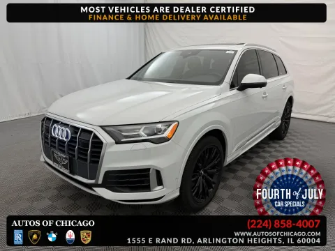 White 2021 Audi Q7 Premium Plus for sale in Arlington Heights, IL