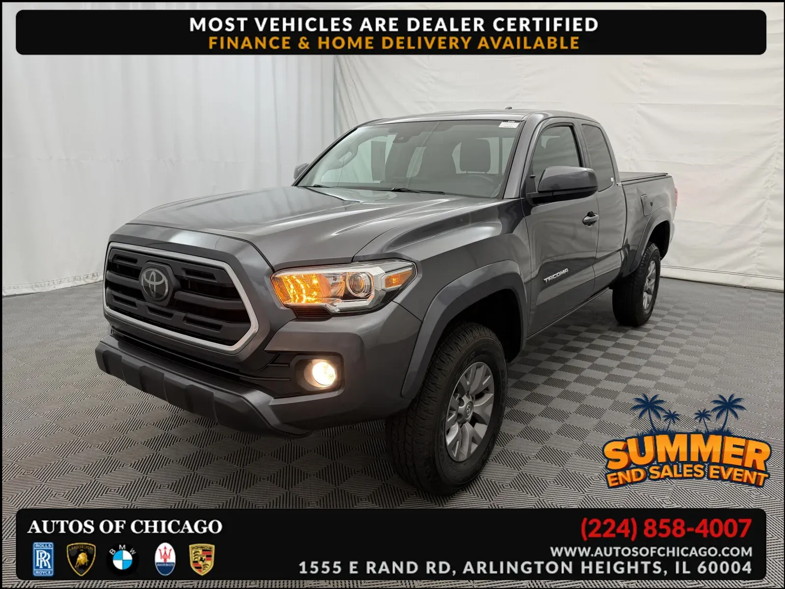 Gray 2018 Toyota Tacoma SR5 for sale in Arlington Heights, IL