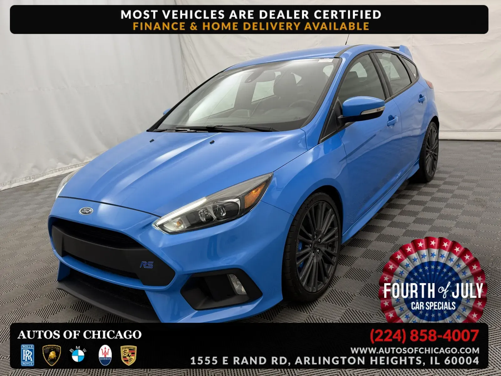 Blue 2016 Ford Focus RS for sale in Arlington Heights, IL