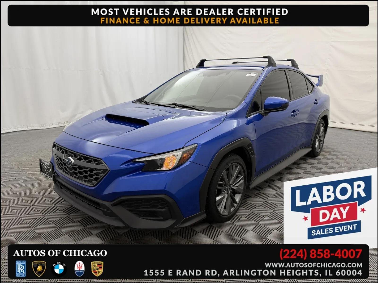 Blue 2022 Subaru WRX for sale in Arlington Heights, IL