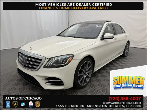 White 2019 Mercedes-Benz S-Class S 560 for sale in Arlington Heights, IL