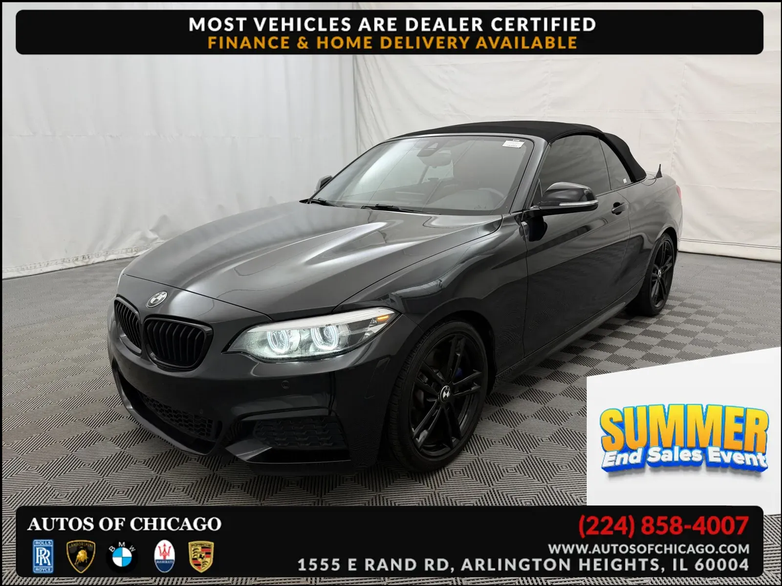 Black 2020 BMW 2 Series M240i for sale in Arlington Heights, IL