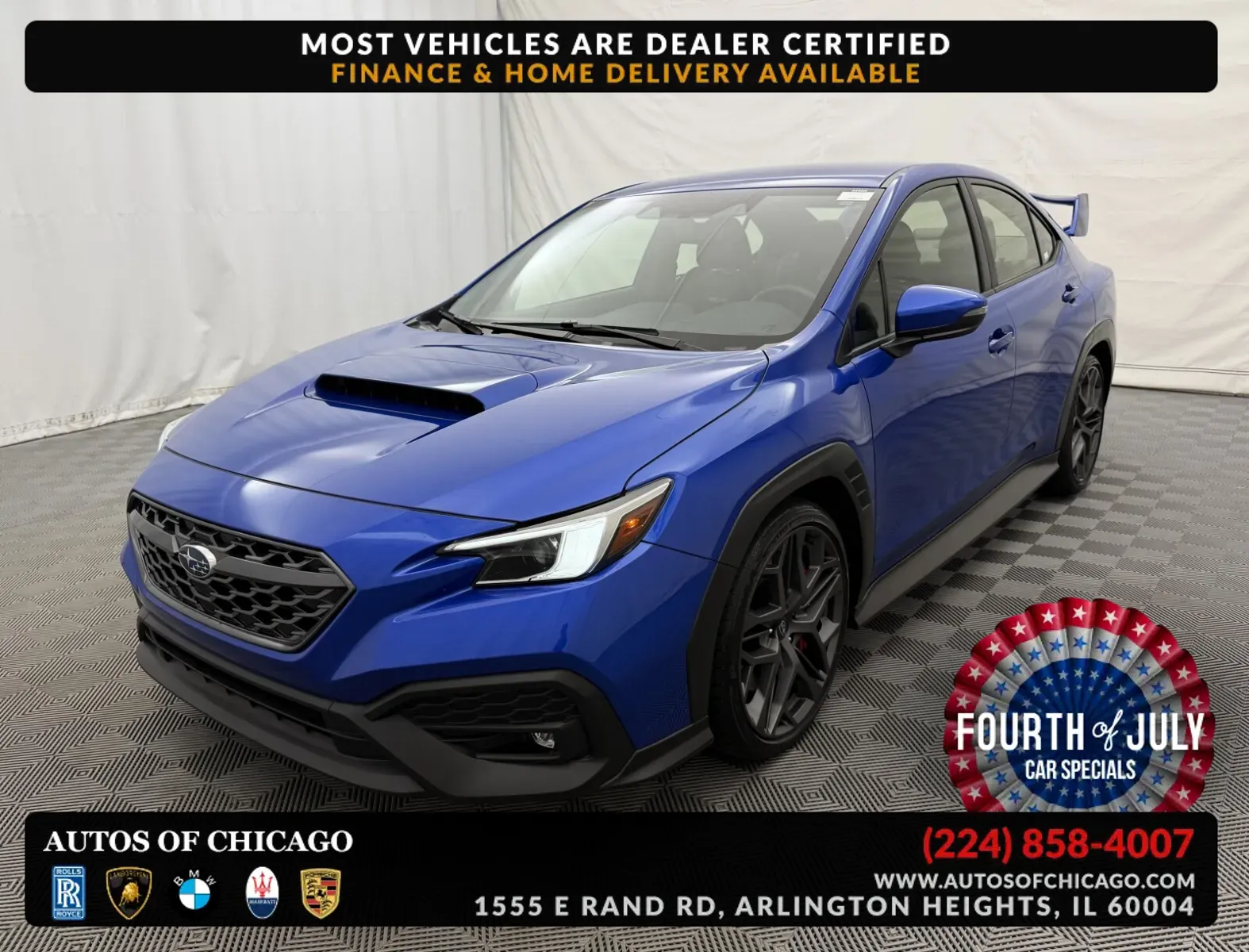 Blue 2024 Subaru WRX TR for sale in Arlington Heights, IL