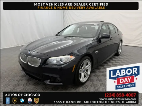 Black 2011 BMW 5 Series 550i xDrive for sale in Arlington Heights, IL