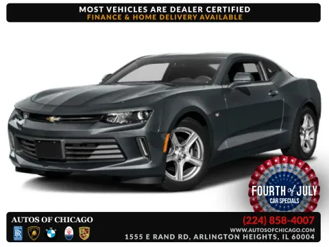 Black 2018 Chevrolet Camaro 1LT for sale in Arlington Heights, IL