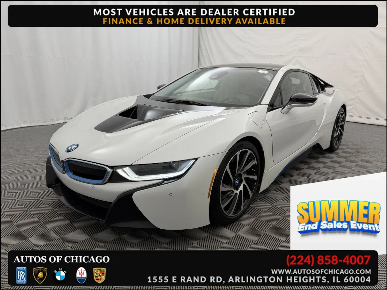 White 2016 BMW i8 for sale in Arlington Heights, IL