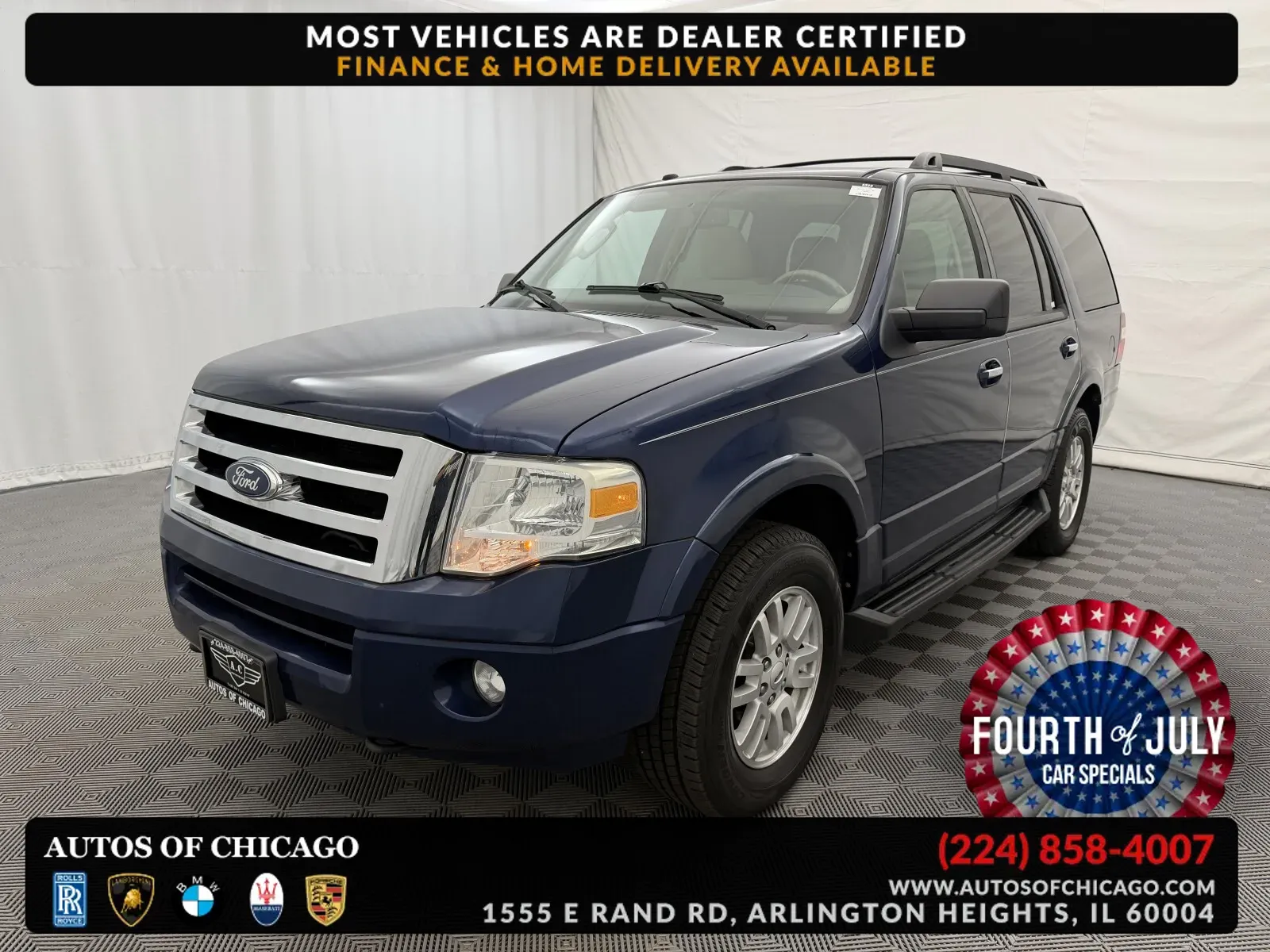 Blue 2011 Ford Expedition XLT for sale in Arlington Heights, IL