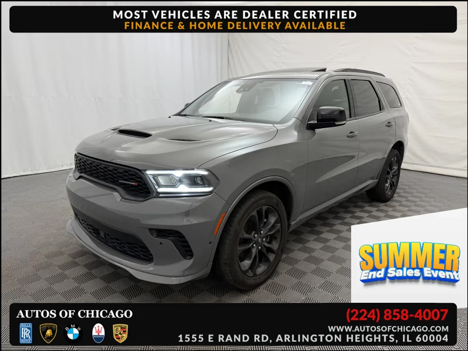 Gray 2024 Dodge Durango GT Plus for sale in Arlington Heights, IL