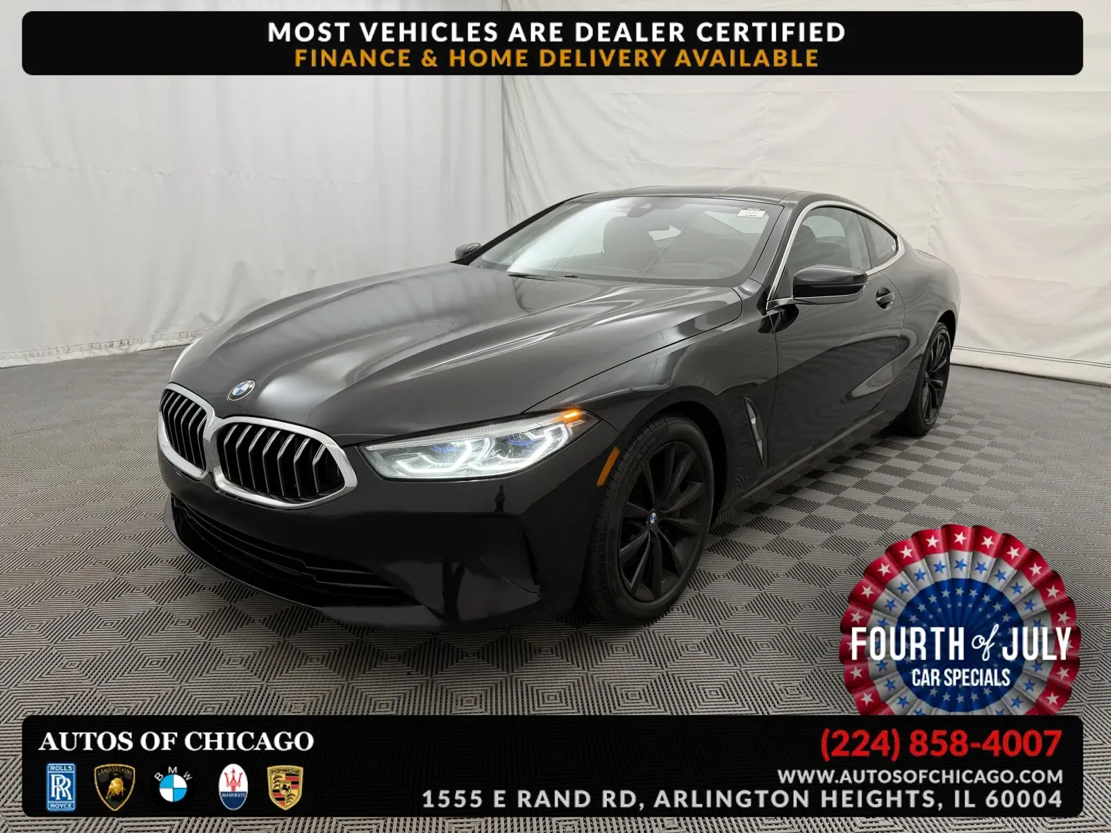 Black 2020 BMW 8 Series 840i for sale in Arlington Heights, IL