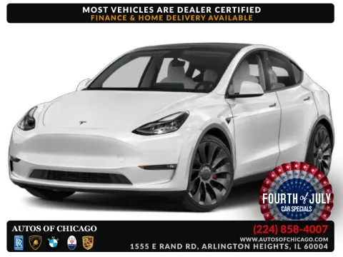 Blue 2022 Tesla Model Y Long Range for sale in Arlington Heights, IL