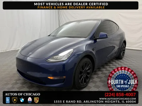 Blue 2022 Tesla Model Y Long Range for sale in Arlington Heights, IL