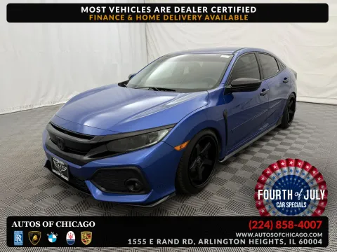 Blue 2017 Honda Civic Hatchback Sport for sale in Arlington Heights, IL