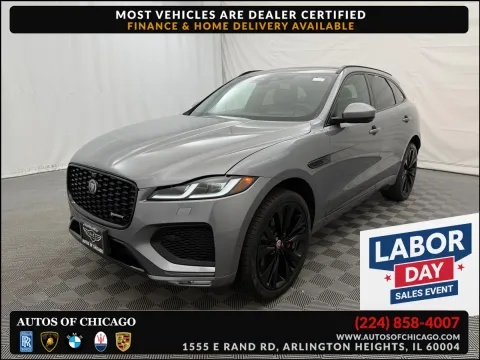 Silver 2021 Jaguar F-PACE R-Dynamic S for sale in Arlington Heights, IL