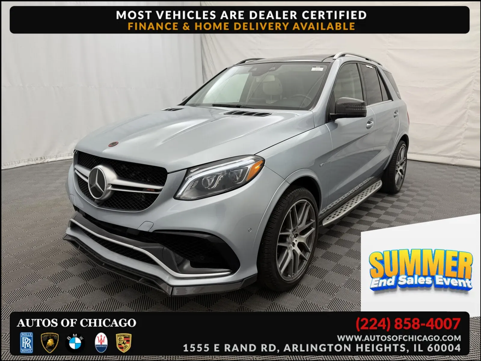Silver 2018 Mercedes-Benz GLE AMG GLE 63 S for sale in Arlington Heights, IL