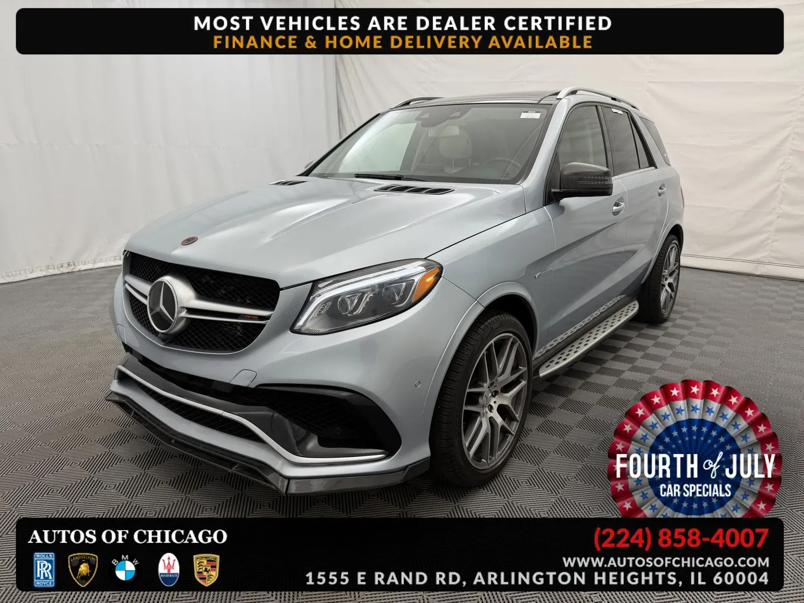 Silver 2018 Mercedes-Benz GLE AMG GLE 63 S for sale in Arlington Heights, IL