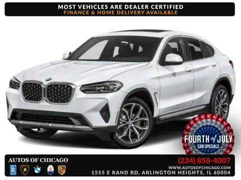 White 2022 BMW X4 xDrive30i for sale in Arlington Heights, IL