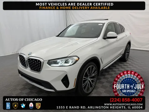 White 2022 BMW X4 xDrive30i for sale in Arlington Heights, IL