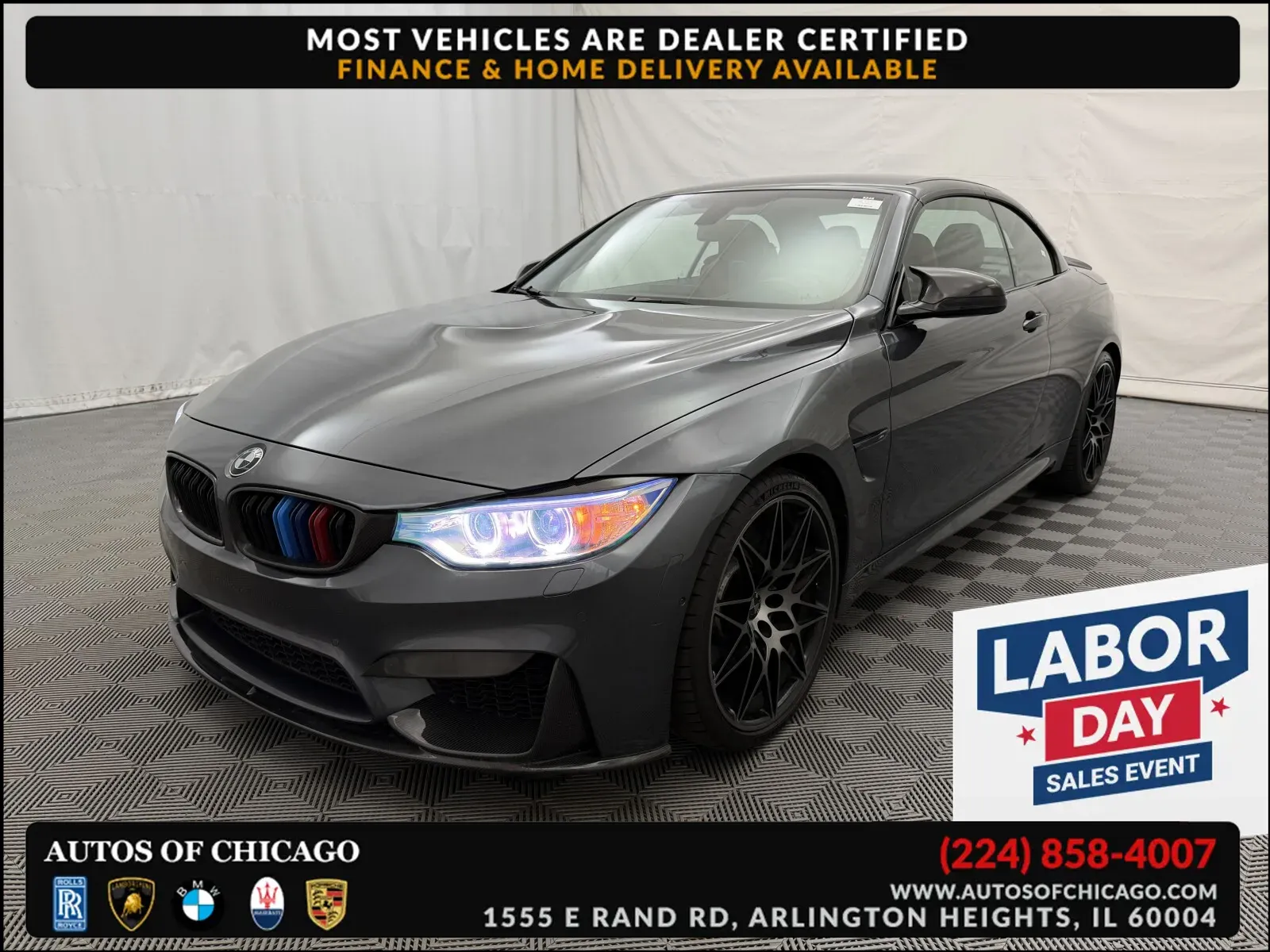 Black 2015 BMW M4 for sale in Arlington Heights, IL