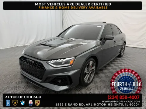 Gray 2023 Audi A4 Sedan S line Premium Plus for sale in Arlington Heights, IL