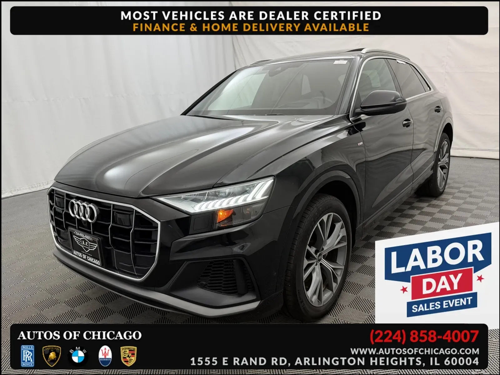 Black 2022 Audi Q8 Prestige for sale in Arlington Heights, IL