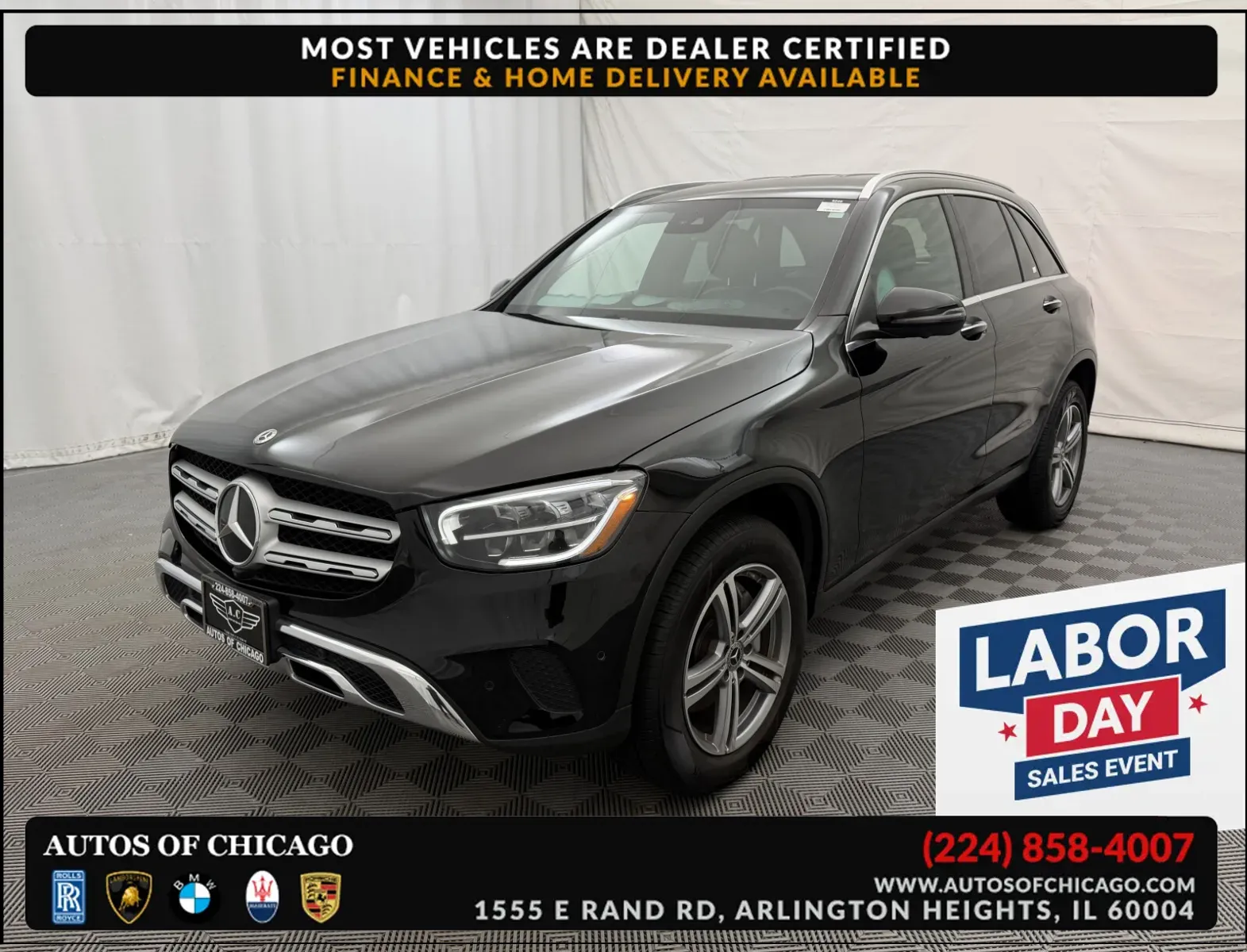 Black 2022 Mercedes-Benz GLC 300 for sale in Arlington Heights, IL