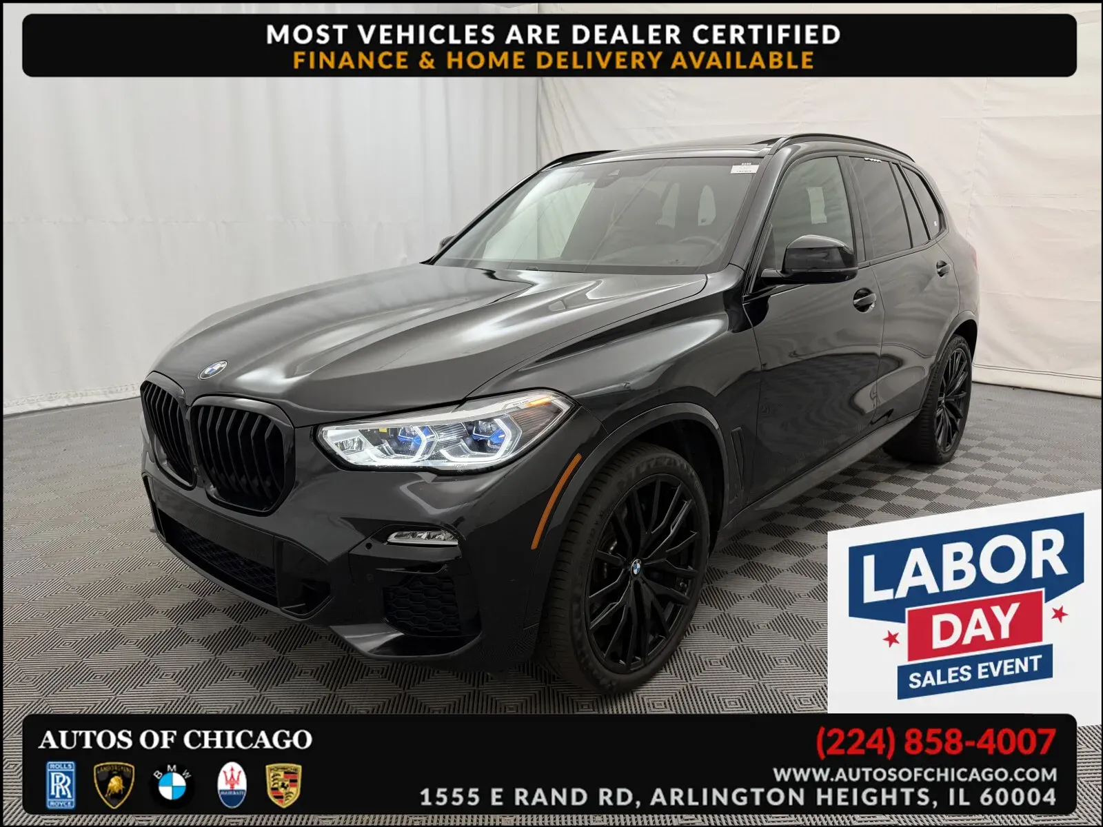 Black 2021 BMW X5 M50i for sale in Arlington Heights, IL
