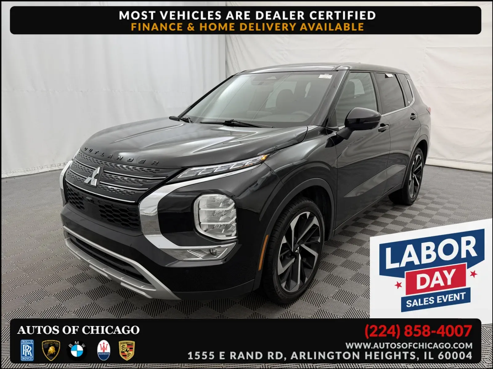 Black 2022 Mitsubishi Outlander SE Launch Edition for sale in Arlington Heights, IL