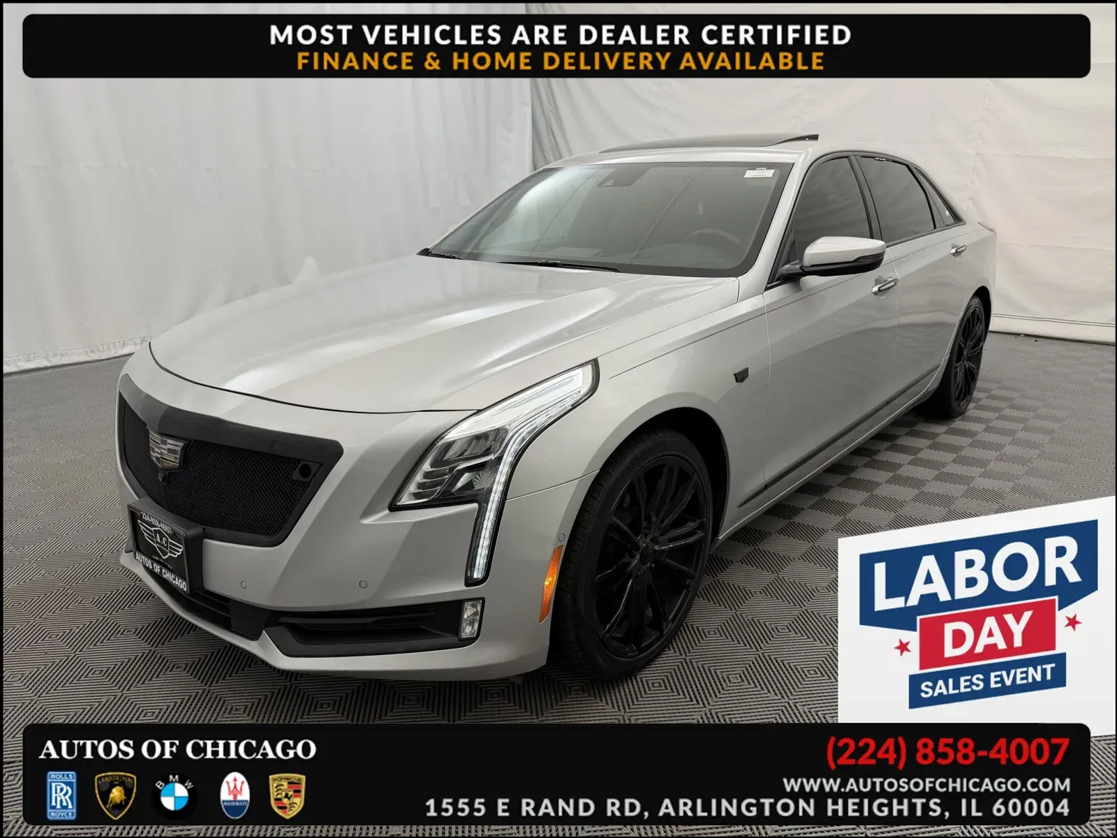 Silver 2017 Cadillac CT6 Platinum AWD for sale in Arlington Heights, IL