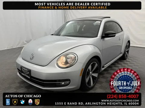 Silver 2013 Volkswagen Beetle Coupe 2.0T Turbo Fender Edition for sale in Arlington Heights, IL