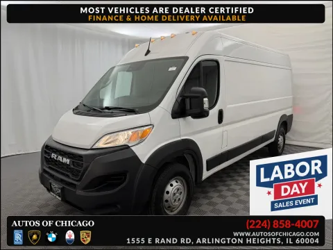 White 2023 Ram ProMaster Cargo Van 2500 159 WB for sale in Arlington Heights, IL