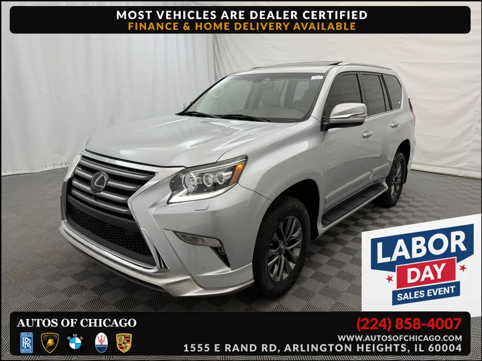 Silver 2019 Lexus GX 460 Luxury for sale in Arlington Heights, IL