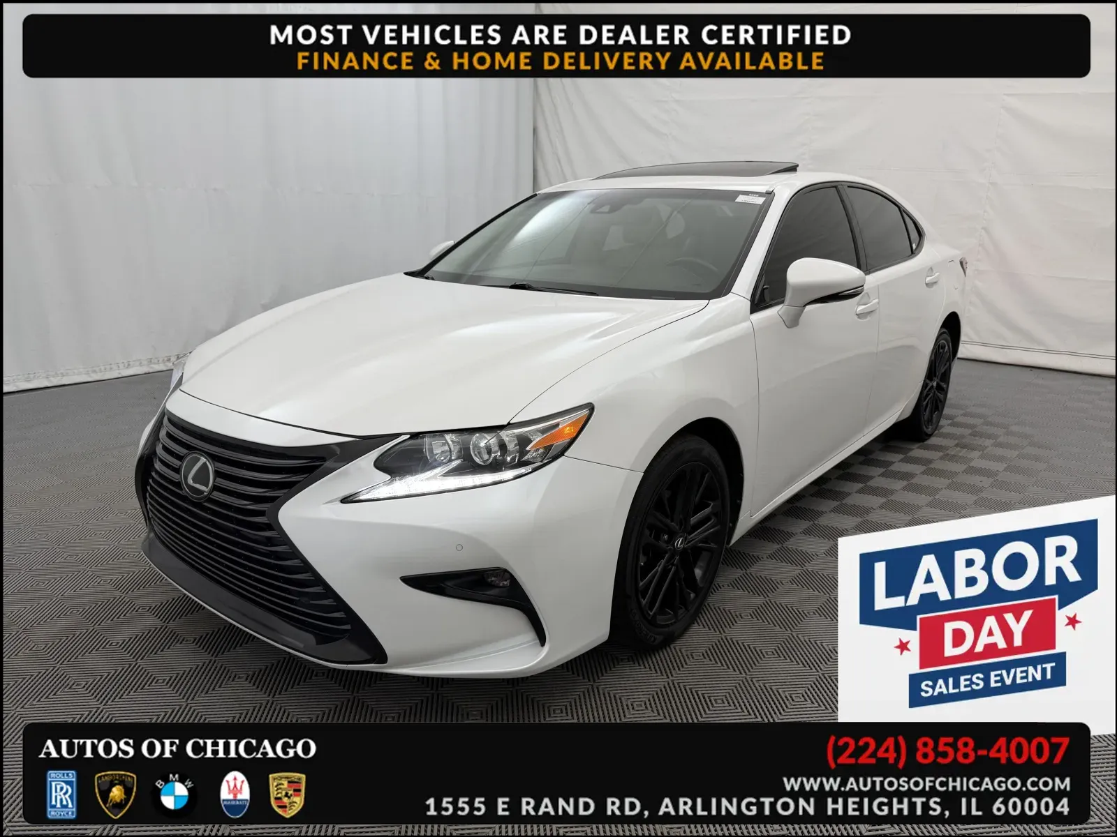 White 2017 Lexus ES 350 for sale in Arlington Heights, IL