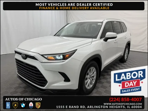 White 2024 Toyota Grand Highlander XLE for sale in Arlington Heights, IL