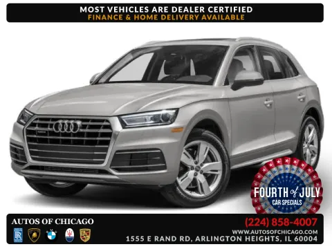 Black 2019 Audi Q5 quattro Progressiv 45 TFSI for sale in Arlington Heights, IL