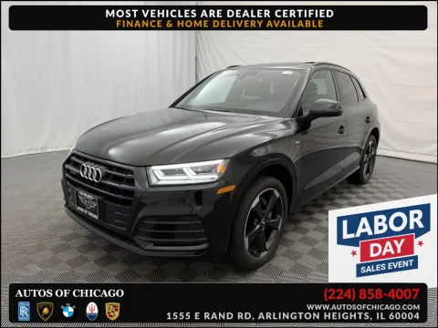 Black 2019 Audi Q5 quattro Progressiv 45 TFSI for sale in Arlington Heights, IL