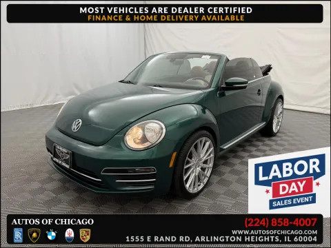 Green 2017 Volkswagen Beetle Convertible 1.8T S for sale in Arlington Heights, IL