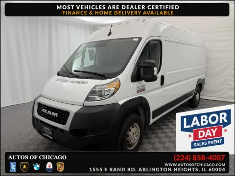 White 2022 Ram ProMaster Cargo Van 2500 159 WB for sale in Arlington Heights, IL