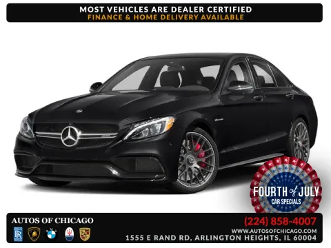 Silver 2018 Mercedes-Benz C-Class AMG C 63 S for sale in Arlington Heights, IL