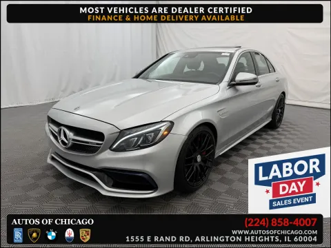 Silver 2018 Mercedes-Benz C-Class AMG C 63 S for sale in Arlington Heights, IL