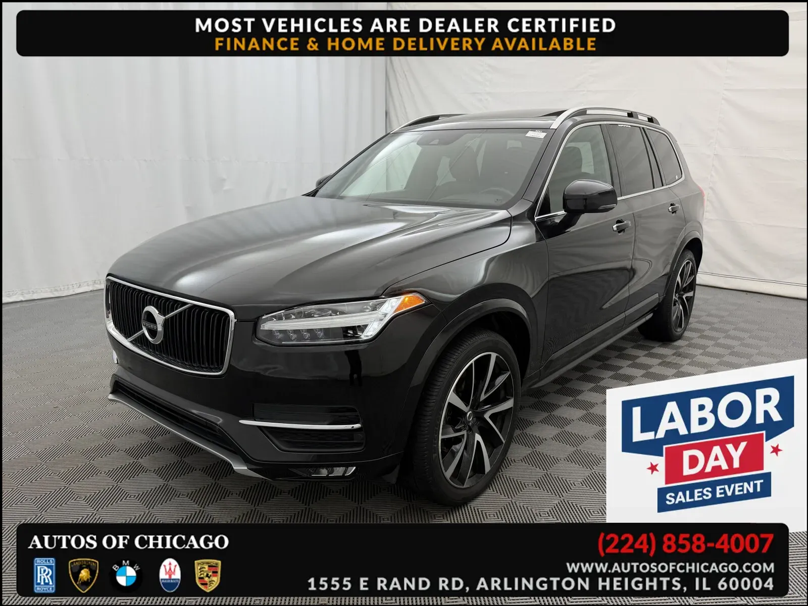 Black 2019 Volvo XC90 Momentum for sale in Arlington Heights, IL
