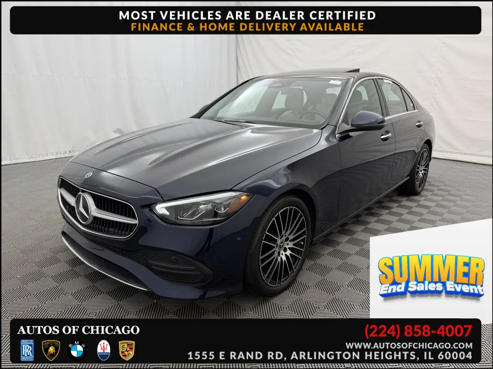 Gray 2022 Mercedes-Benz C-Class C 300 for sale in Arlington Heights, IL