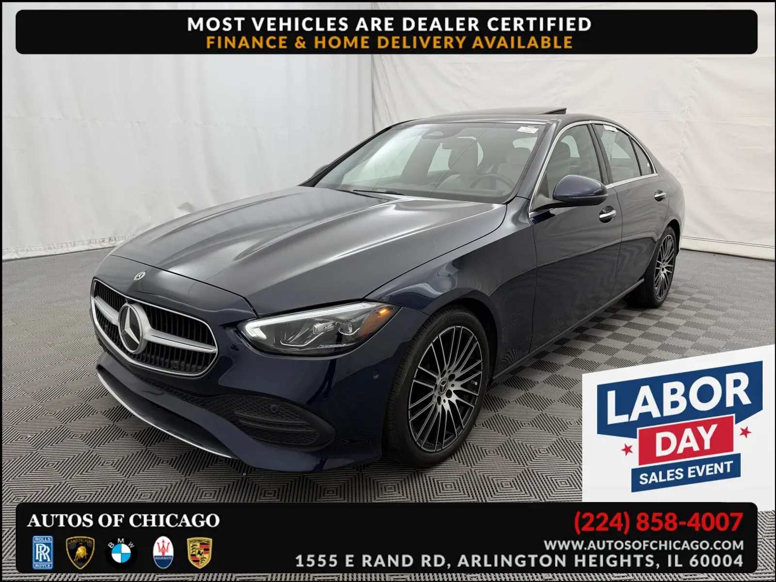 Gray 2022 Mercedes-Benz C-Class C 300 for sale in Arlington Heights, IL