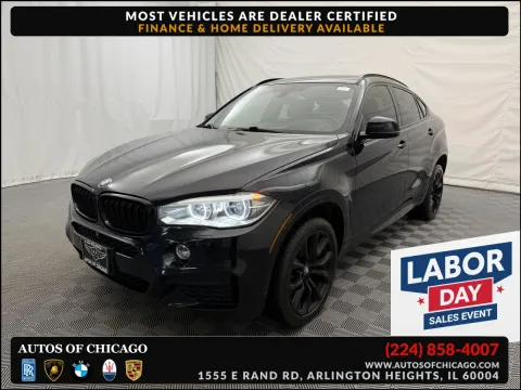 Black 2015 BMW X6 xDrive50i for sale in Arlington Heights, IL