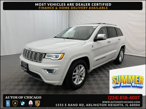 White 2017 Jeep Grand Cherokee Overland for sale in Arlington Heights, IL