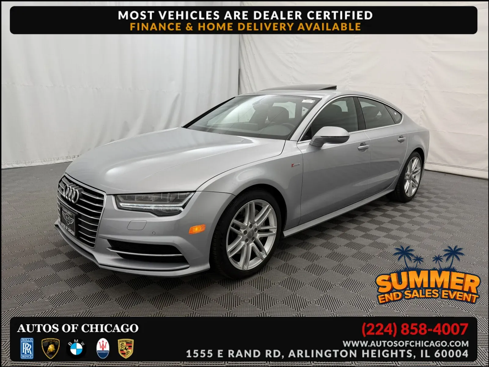 Silver 2016 Audi A7 3.0 Premium Plus for sale in Arlington Heights, IL