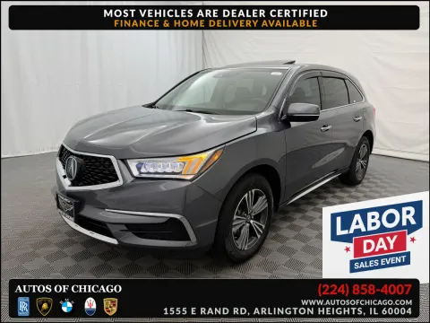 Gray 2018 Acura MDX SH-AWD for sale in Arlington Heights, IL